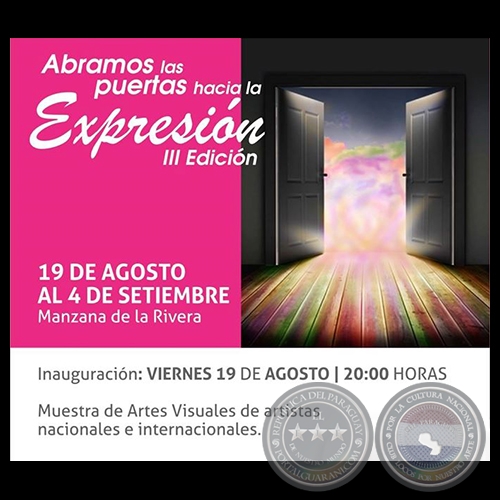 Abramos las Puertas Hacia la Expresión III - Obra de Bernardita Bravo - Viernes 19 de Agosto de 2016